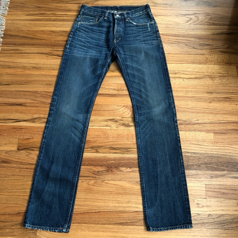 Alex Mill men’s 28 selvedge slim straight jeans A type denim non-stretch rigid